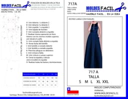 Vestido largo con pliegues - vista 1
