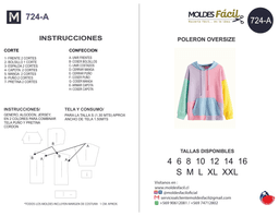 Poleron oversize - vista 1