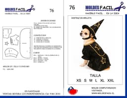 DISFRAZ DE BRUJITA MASCOTA - vista 1