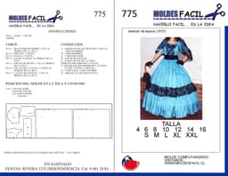 Vestido de Época 1810 - vista 1