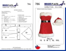 Disfraz de Santa Claus Strapless - vista 1