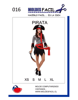 PIRATA MUJER - vista 1