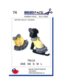 VESTIDO CON CUELLO Y VOLADOS - vista 1