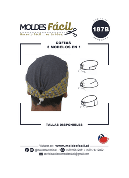 Cofias 3 modelos en 1 - vista 1