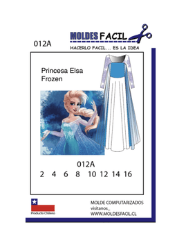 Disfraz princesa elsa frozen - vista 1