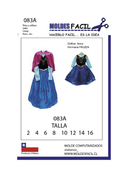 Disfraz Anna Hermana FROZEN - vista 1