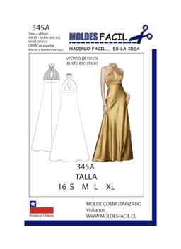 Vestido de fiesta busto escotado - vista 1