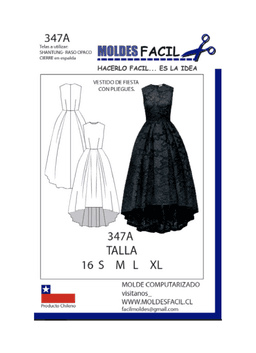 Vestido de fiesta con pliegues - vista 1