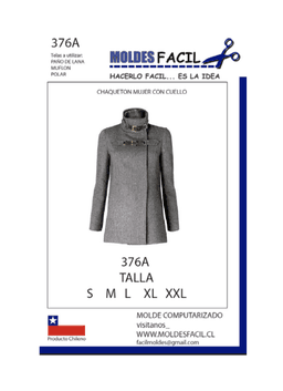 Chaquetón mujer con cuello - vista 1