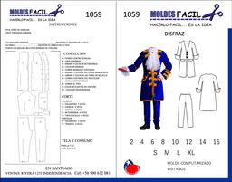 Difraz traje antiguo hombre - vista 1