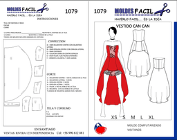 Vestido cancan - vista 1