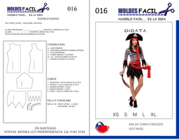 PIRATA MUJER - vista 1
