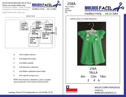 Vestido evase con tabla delantera - vista 1