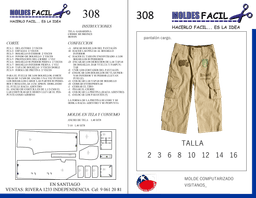 Pantalón cargo - vista 1