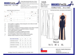 Vestido de fiesta con quillas en ruedo - vista 1