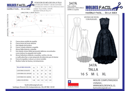 Vestido de fiesta con pliegues - vista 1
