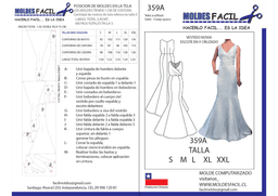 Vestido de novia escote en V cruzado - vista 1
