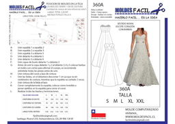 Vestido de novia escote corazón con barbas - vista 1